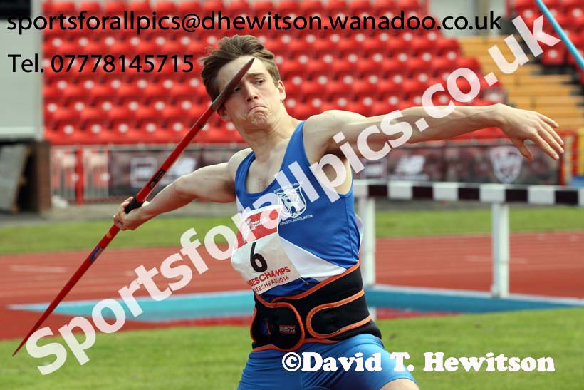 Inter boys javelin, English Schools Track and Field. Photo: David T. Hewitson/Sports for All Pics